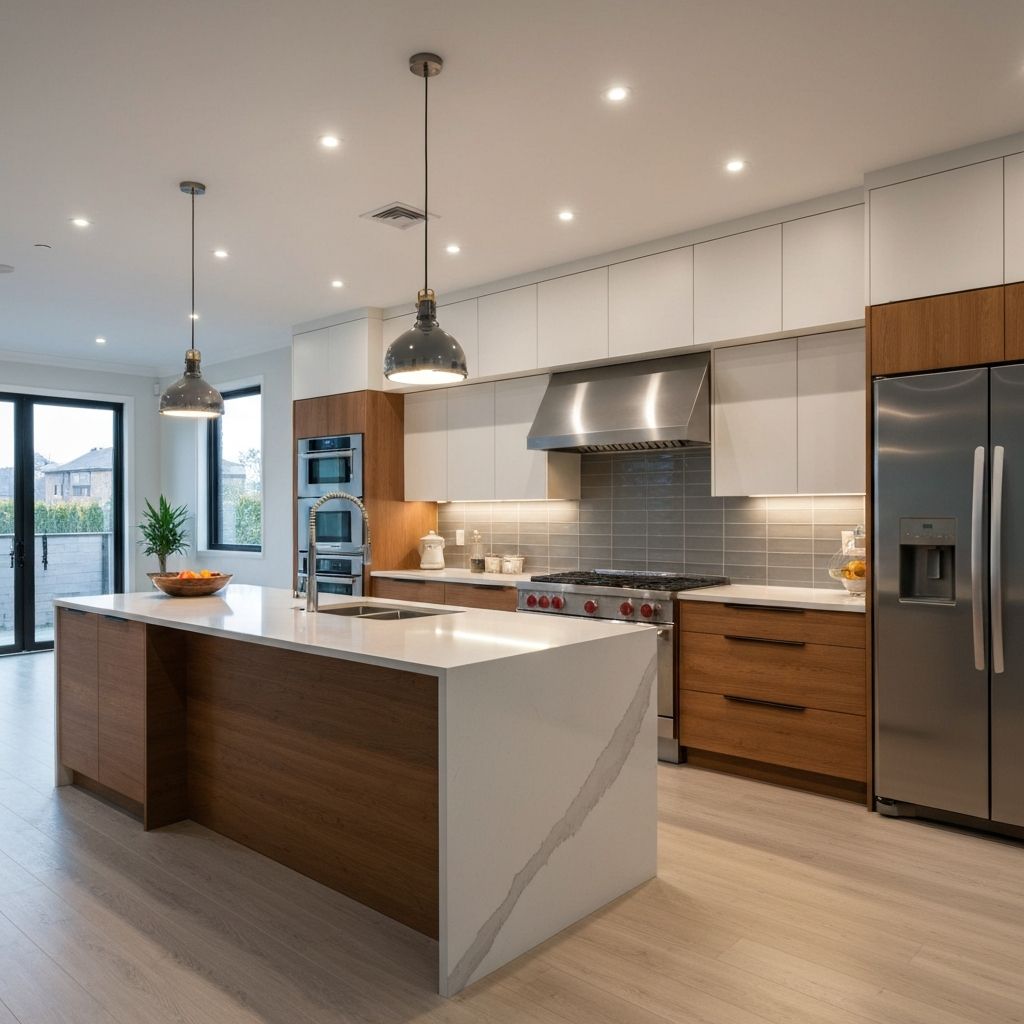 Modern kitchen installation