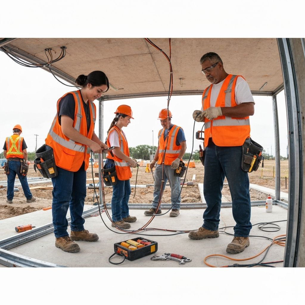 AES Electrical team at work